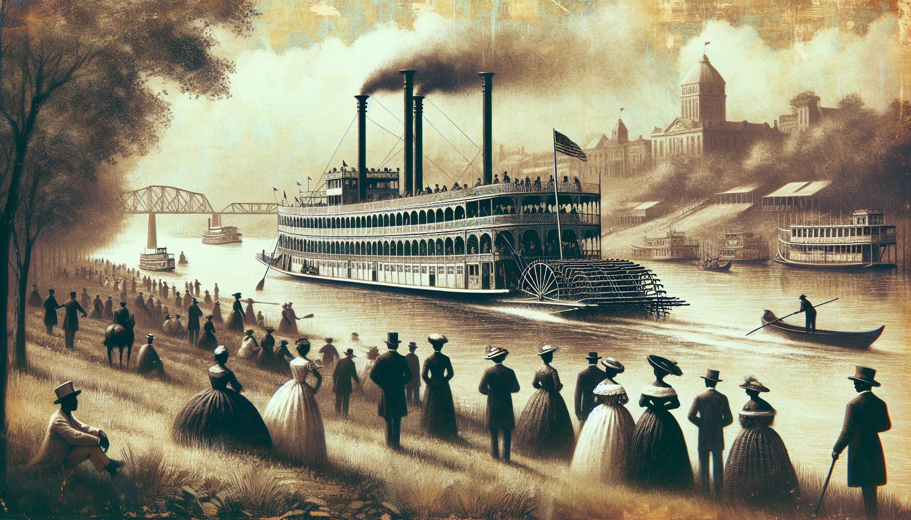 First Steamboat on Mississippi River