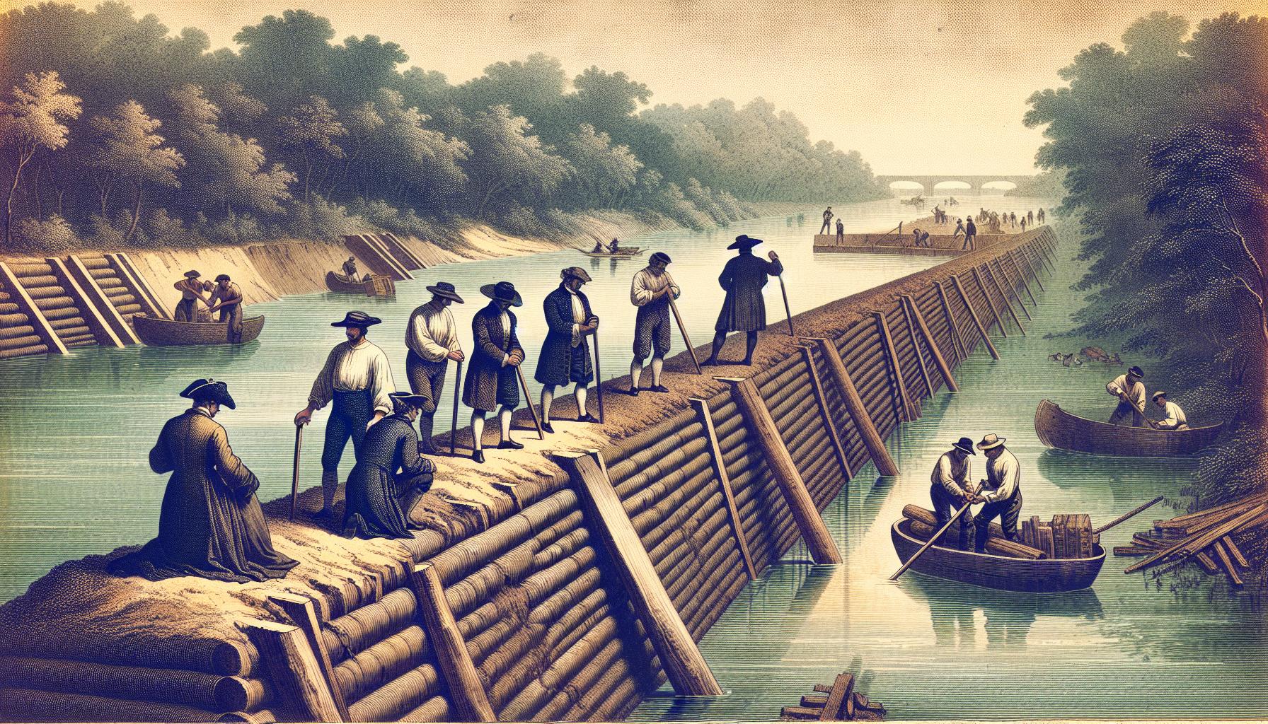 First Mississippi River Levee Built