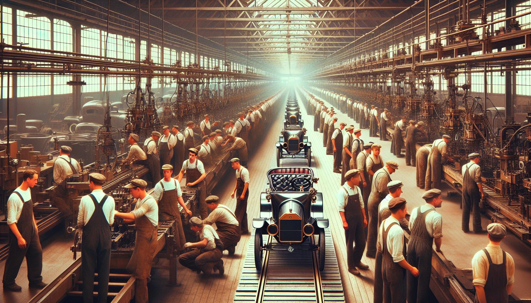 Ford's First Moving Assembly Line